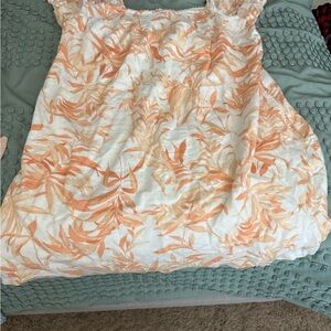 Abercrombie & Fitch Orange Floral Mini Dress
